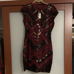 Brand new, EXPRESS party dress. Body fitting.